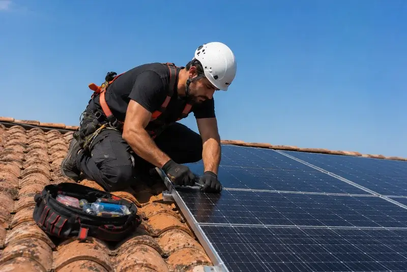 Maintenance et monitoring de panneaux solaires à Sare